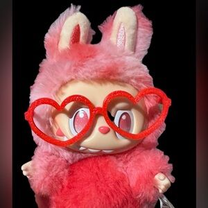 3D printed heart glasses for Labubu doll